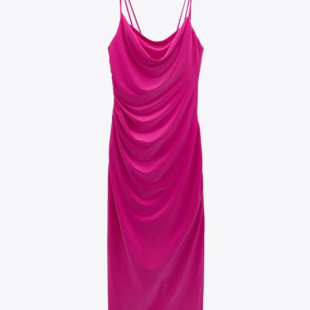 ZARA Fuchsia Dress Medium